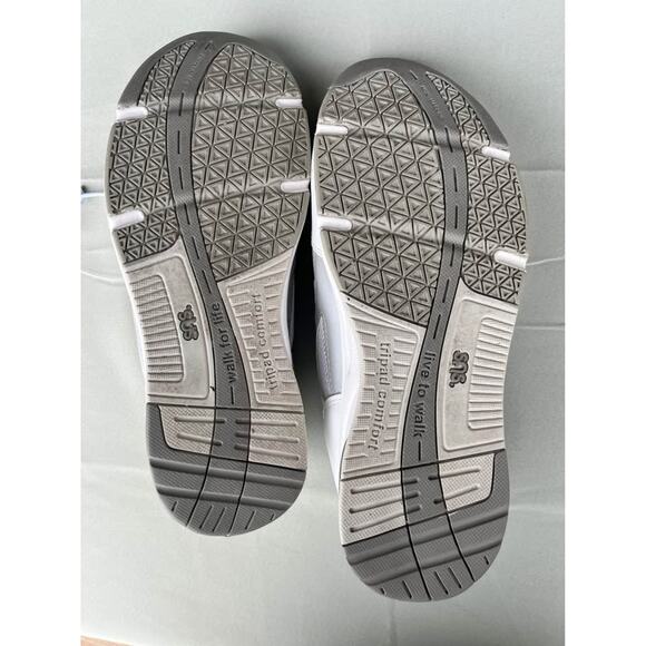 SAS Tour Mesh Non-Slip Tripad Comfort White Sneaker with Elastic Laces: Size 9WW - Picture 4 of 5